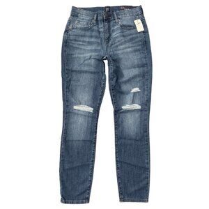 GAP Wearlight Mid Rise True Skinny Ankle Jeans Medium Indigo Size 26 #256636